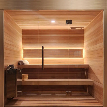 Custom Indoor Sauna Room - Multiple Sizes Available - Finnish Sauna Builders